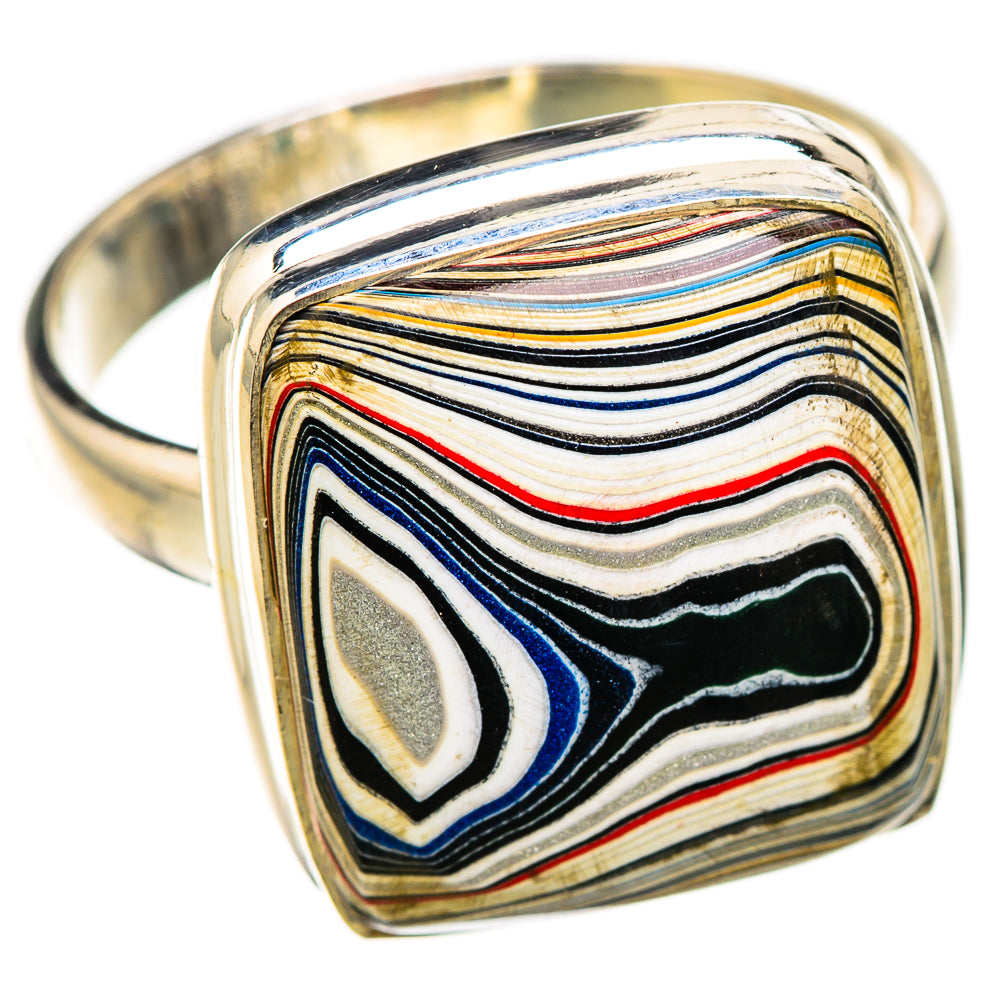 Fordite Rings handcrafted by Ana Silver Co - RING125958 - Photo 2