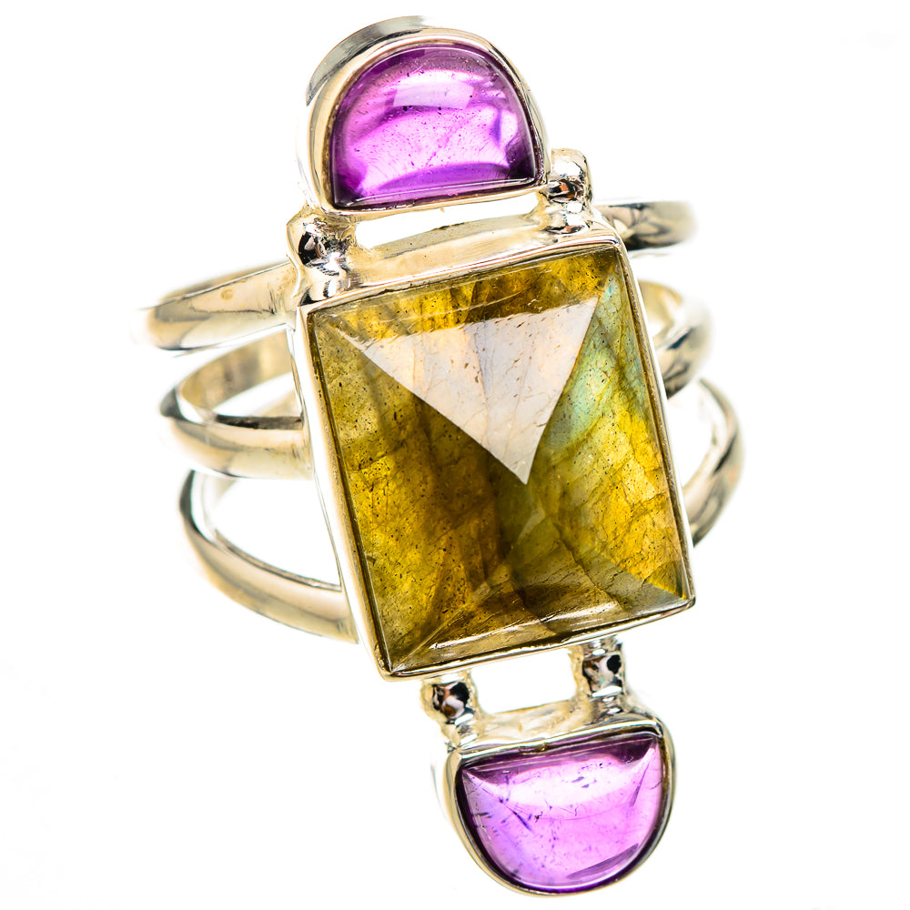 Labradorite Rings handcrafted by Ana Silver Co - RING125959 - Photo 2