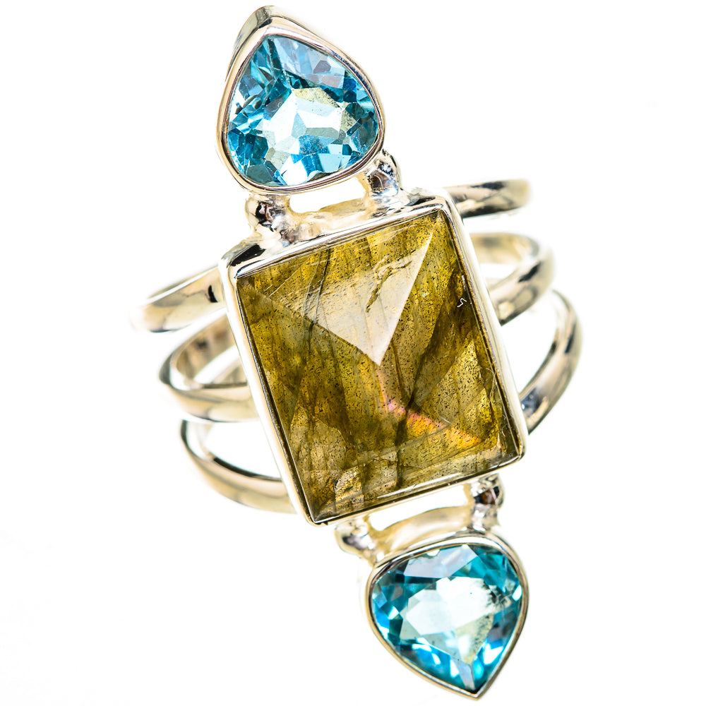 Labradorite Rings handcrafted by Ana Silver Co - RING125995 - Photo 2