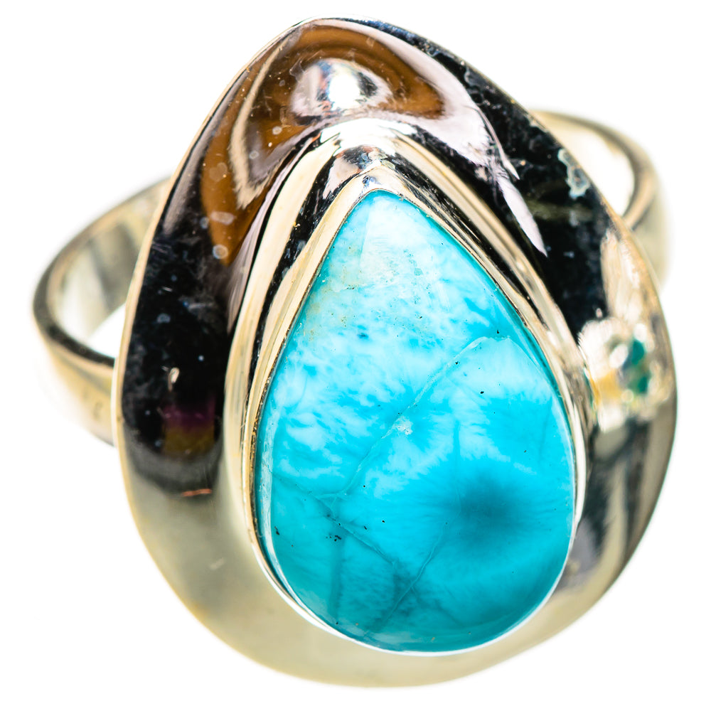 Larimar Rings handcrafted by Ana Silver Co - RING126004 - Photo 2
