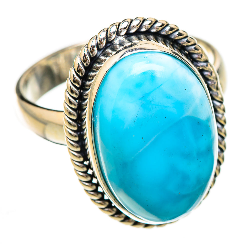 Larimar Rings handcrafted by Ana Silver Co - RING126005 - Photo 2