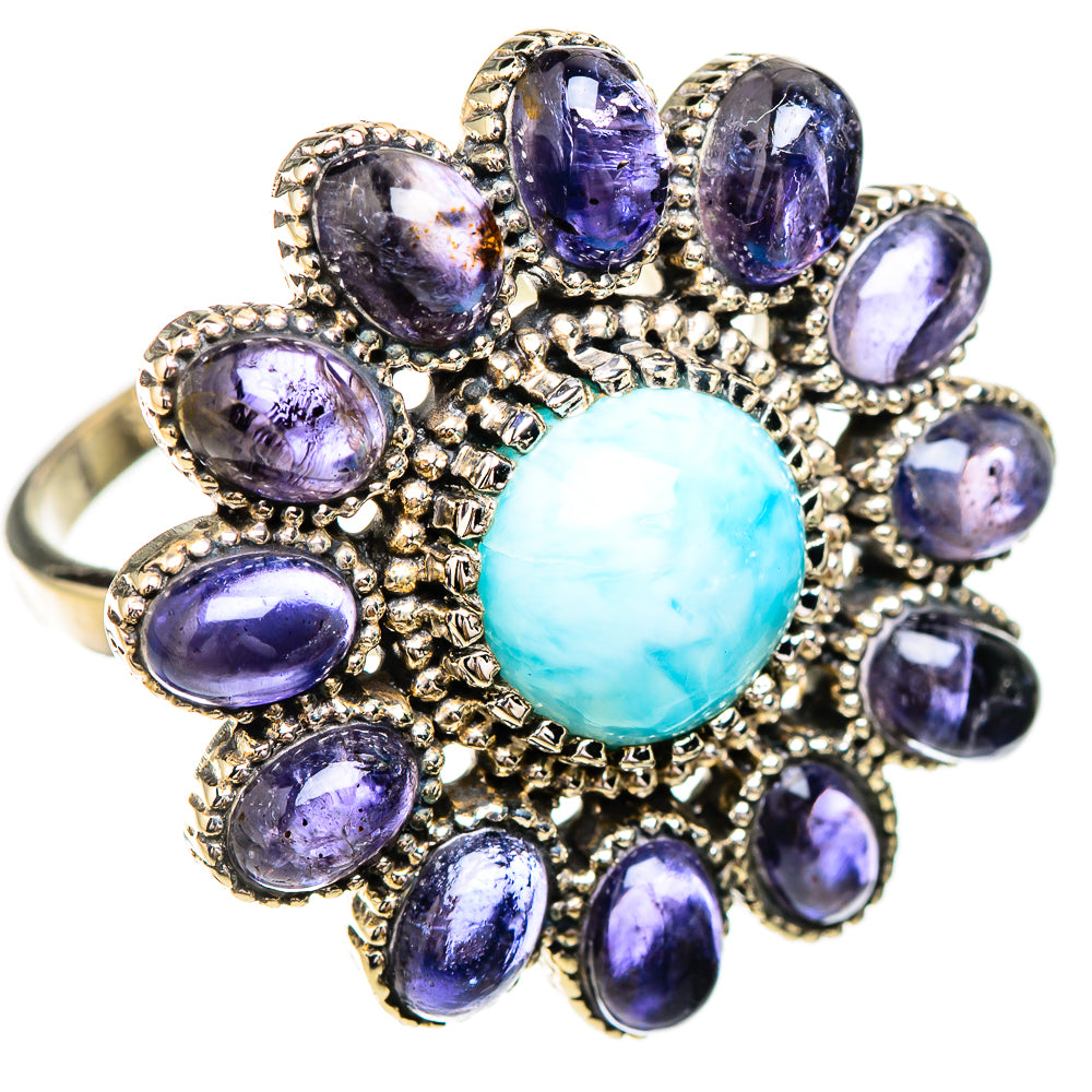 Larimar Rings handcrafted by Ana Silver Co - RING126072 - Photo 2