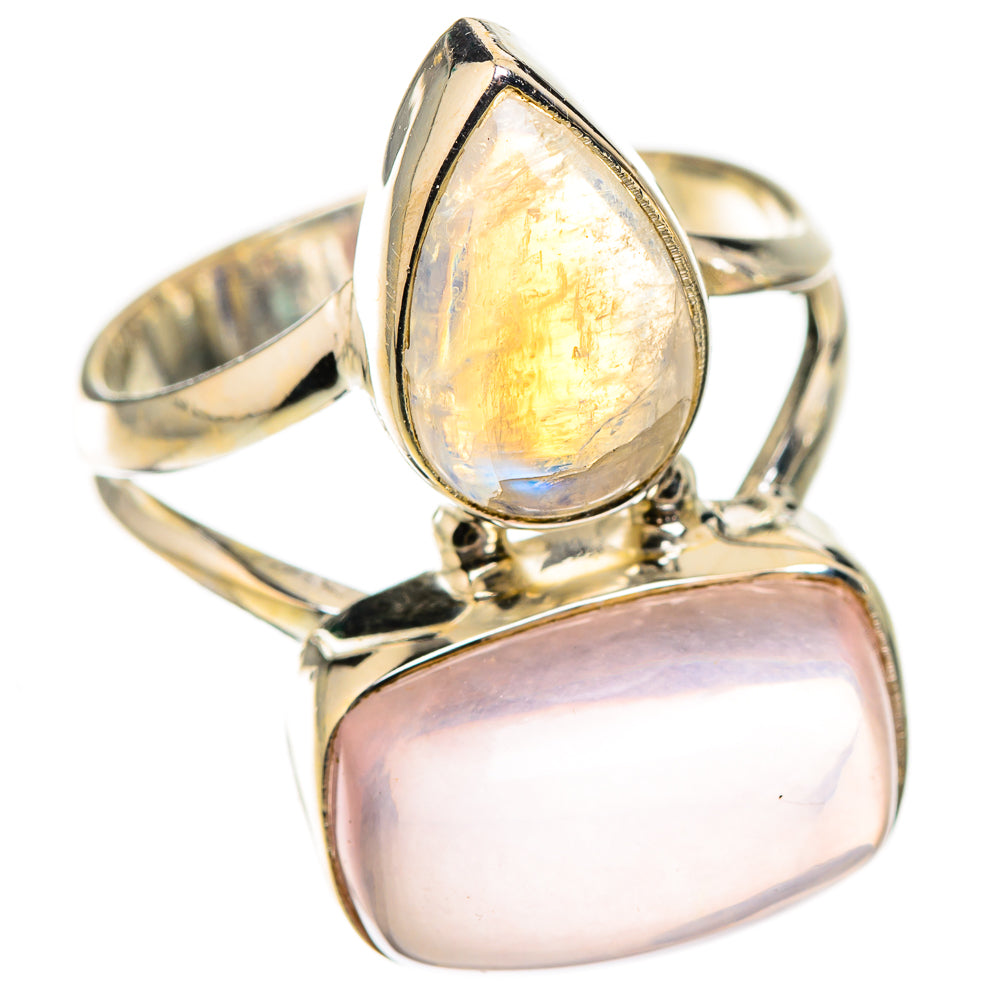 Rose Quartz Rings handcrafted by Ana Silver Co - RING126099 - Photo 2