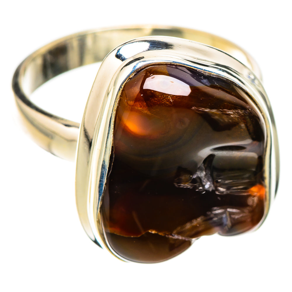 Mexican Fire Agate Rings handcrafted by Ana Silver Co - RING126116 - Photo 2