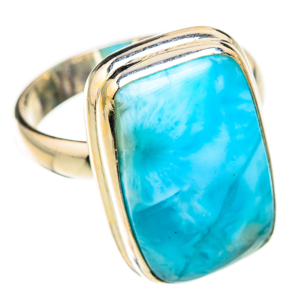 Larimar Rings handcrafted by Ana Silver Co - RING126143 - Photo 2