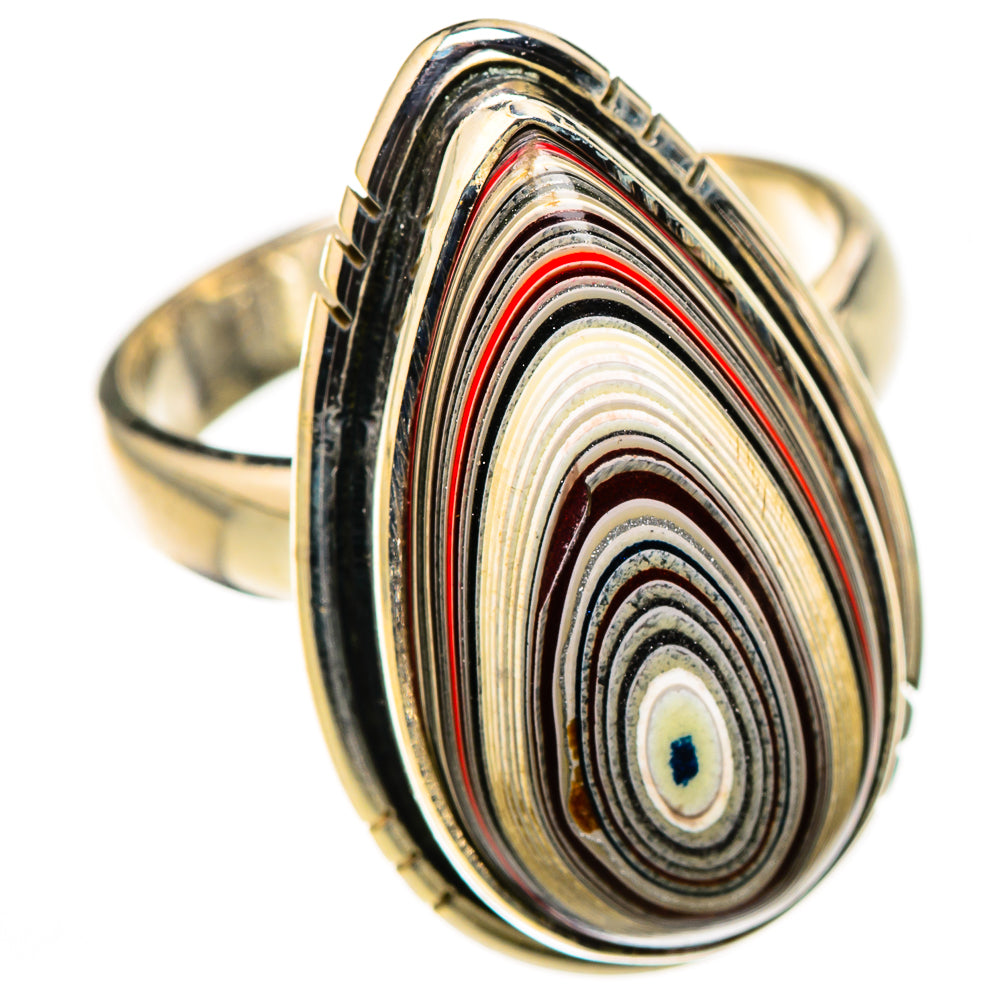 Fordite Rings handcrafted by Ana Silver Co - RING126230 - Photo 2
