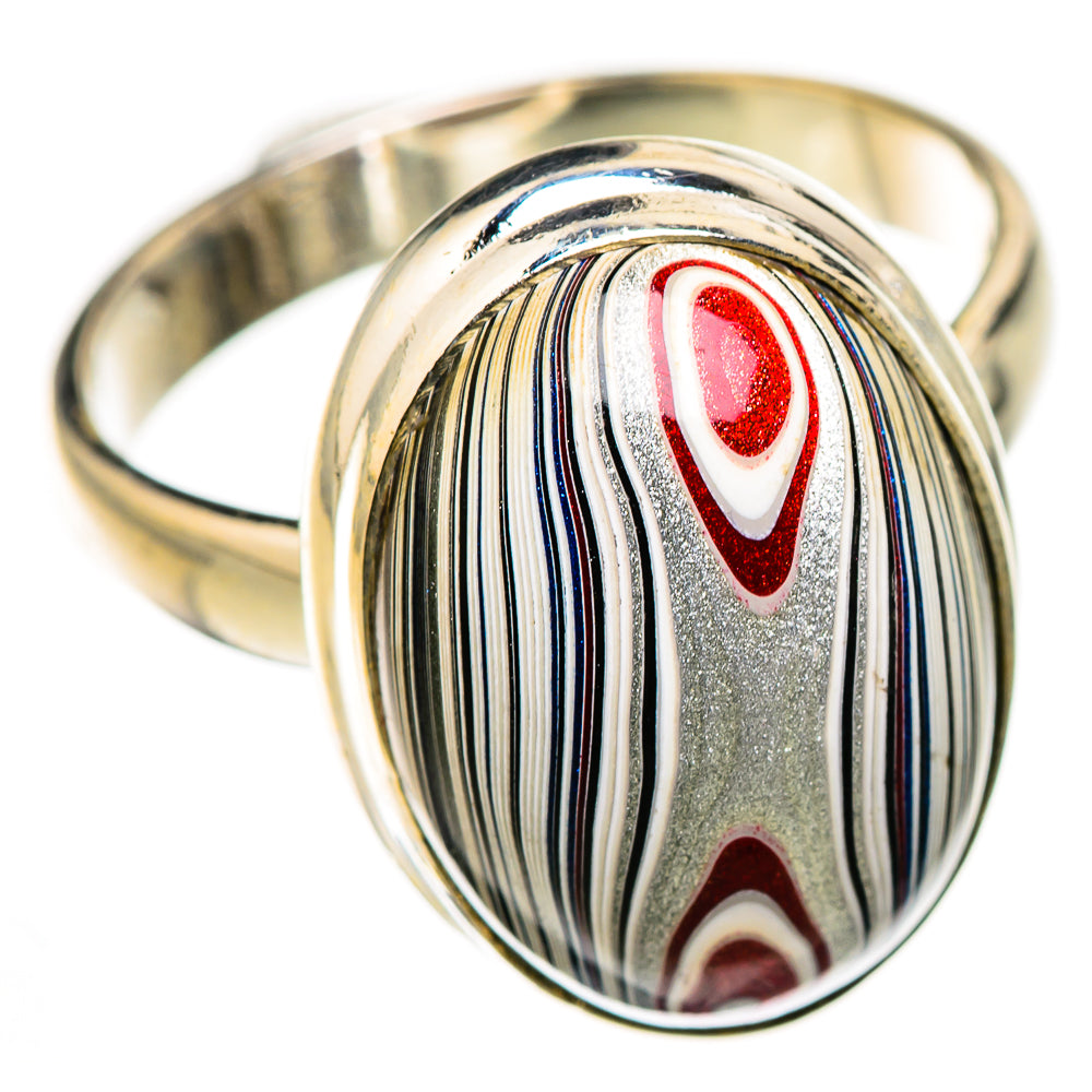 Fordite Rings handcrafted by Ana Silver Co - RING126260 - Photo 2