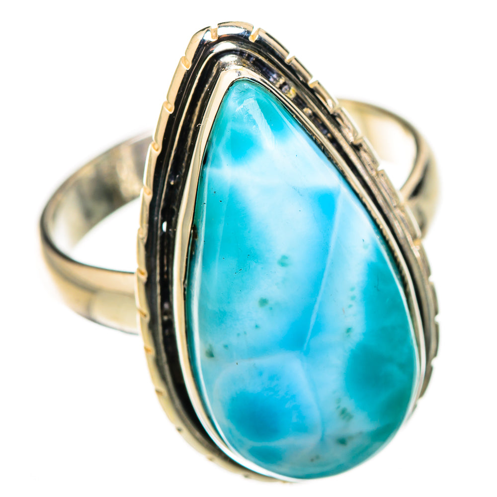 Larimar Rings handcrafted by Ana Silver Co - RING126282 - Photo 2