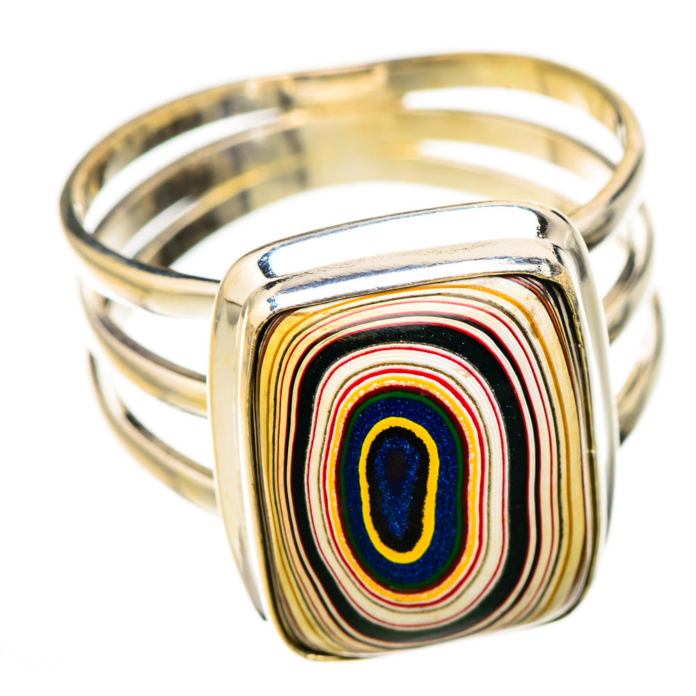 Fordite Rings handcrafted by Ana Silver Co - RING126321 - Photo 2