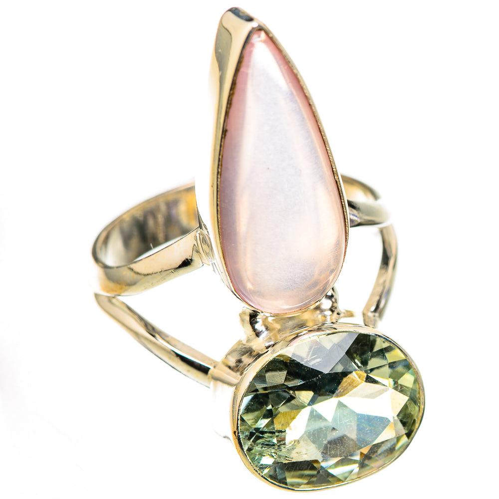 Rose Quartz Rings handcrafted by Ana Silver Co - RING126337 - Photo 2