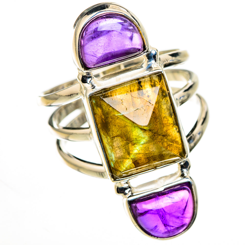 Labradorite Rings handcrafted by Ana Silver Co - RING126356 - Photo 2