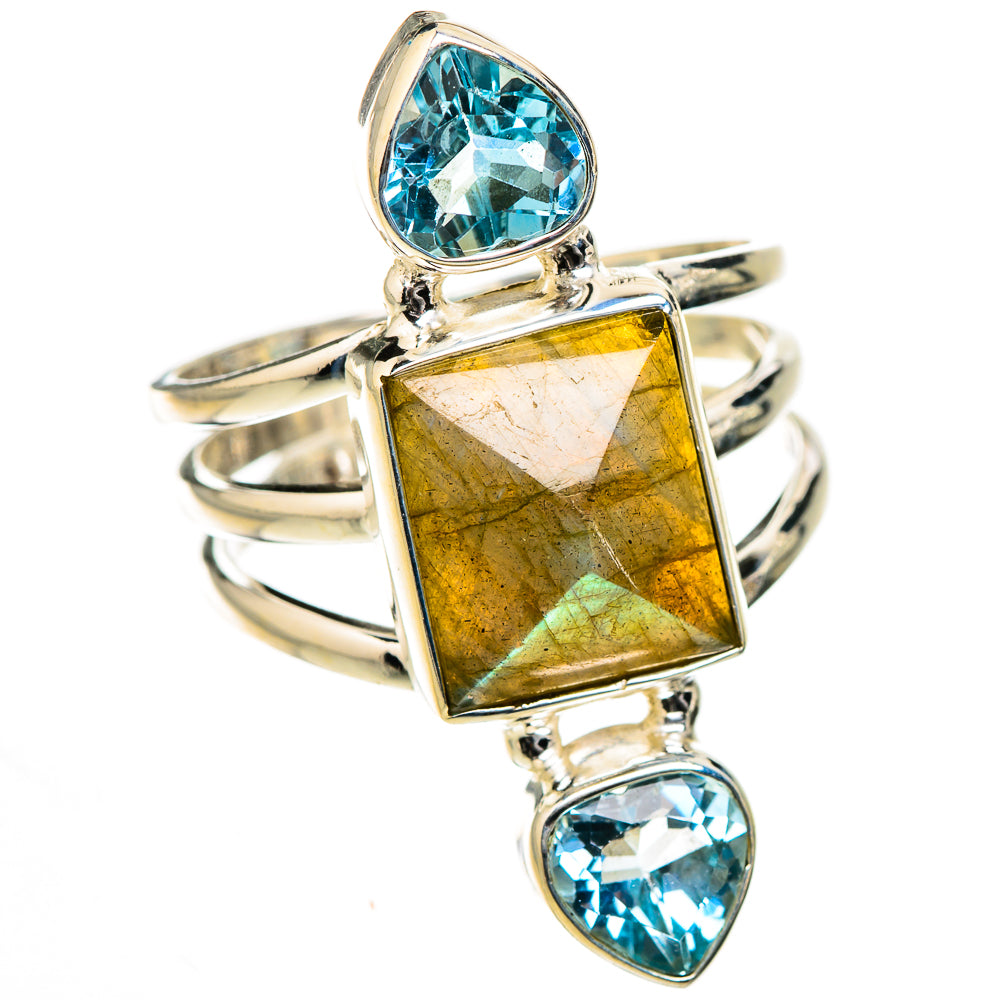 Labradorite Rings handcrafted by Ana Silver Co - RING126444 - Photo 2