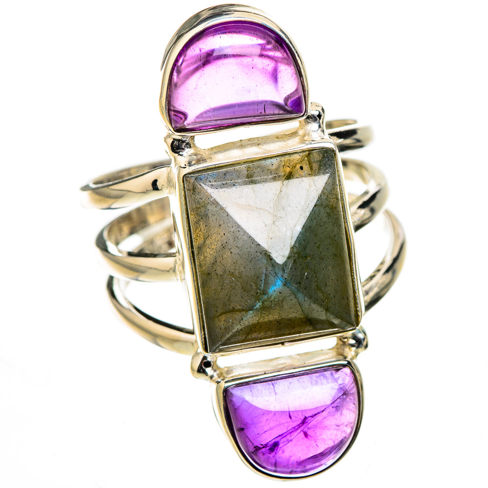 Labradorite Rings handcrafted by Ana Silver Co - RING126457 - Photo 2