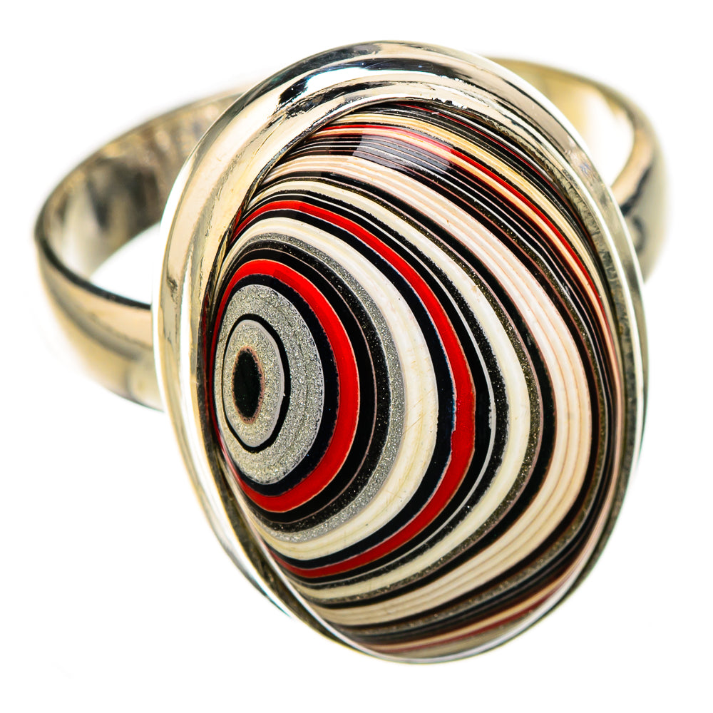 Fordite Rings handcrafted by Ana Silver Co - RING126484 - Photo 2