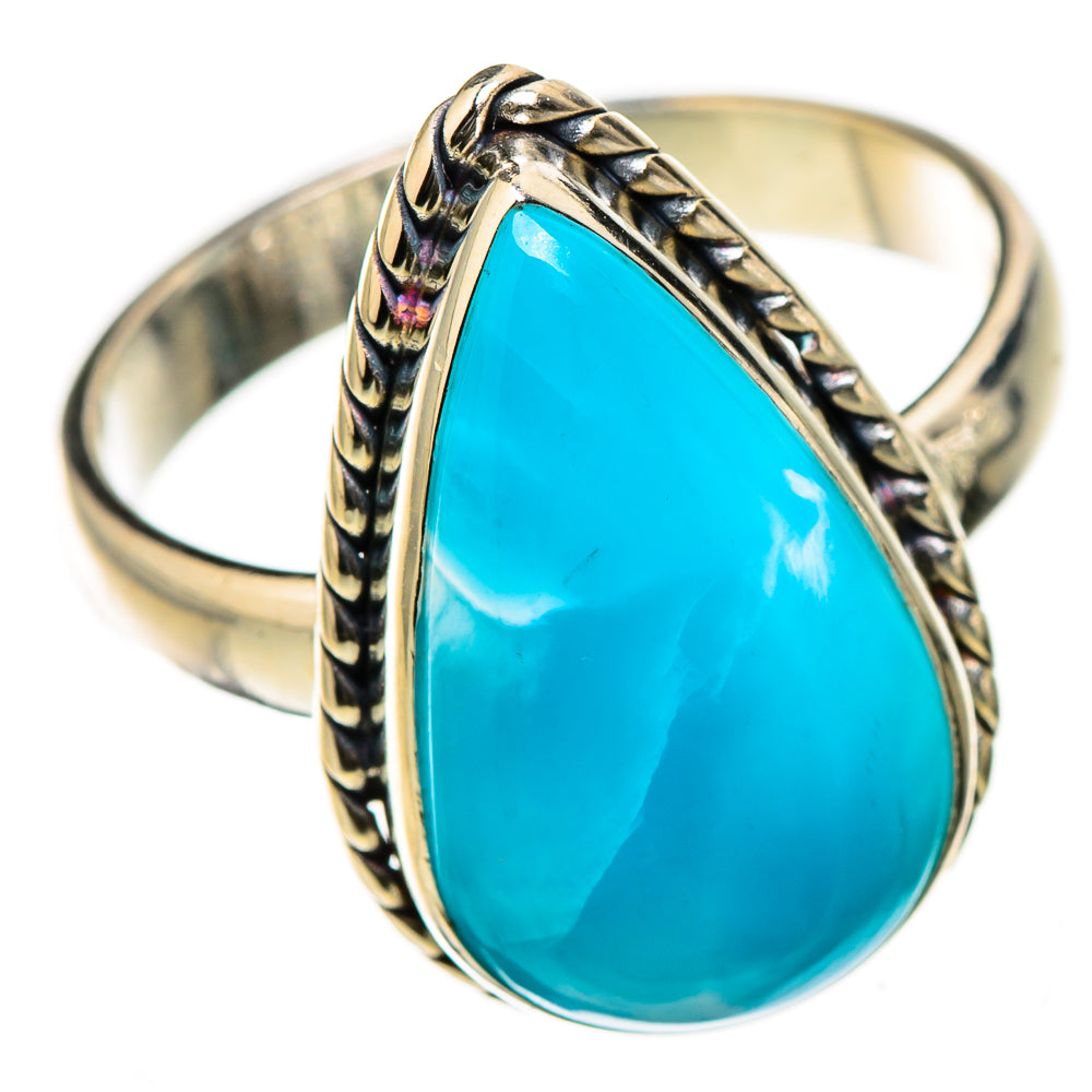 Larimar Rings handcrafted by Ana Silver Co - RING126489 - Photo 2