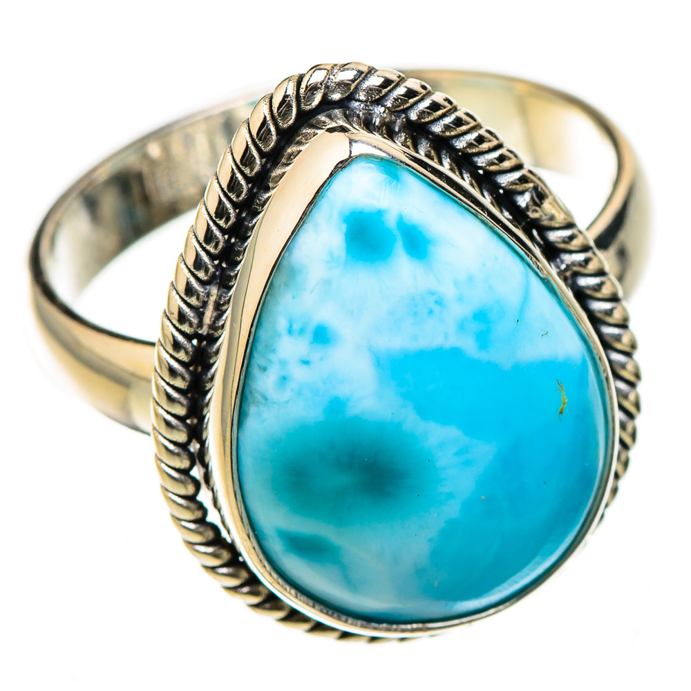 Larimar Rings handcrafted by Ana Silver Co - RING126513 - Photo 2
