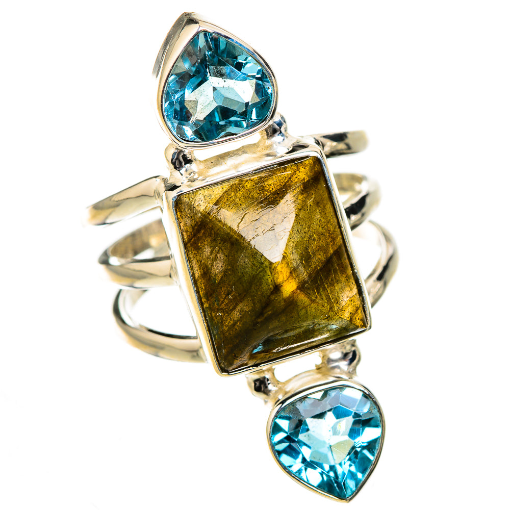 Labradorite Rings handcrafted by Ana Silver Co - RING126519 - Photo 2