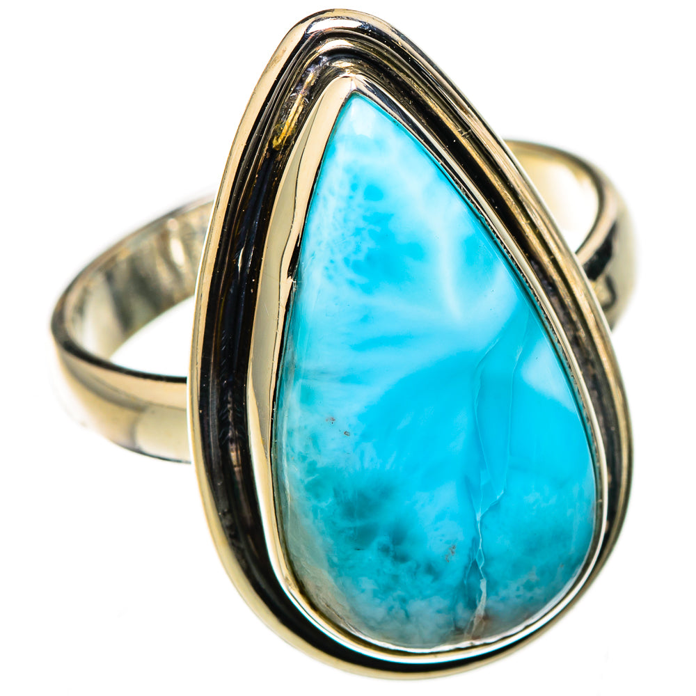 Larimar Rings handcrafted by Ana Silver Co - RING126558 - Photo 2