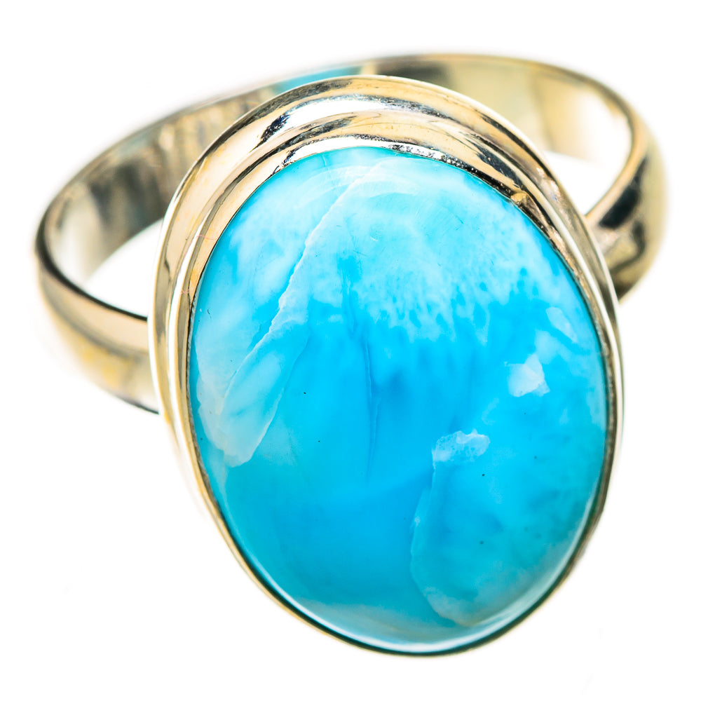 Larimar Rings handcrafted by Ana Silver Co - RING126563 - Photo 2