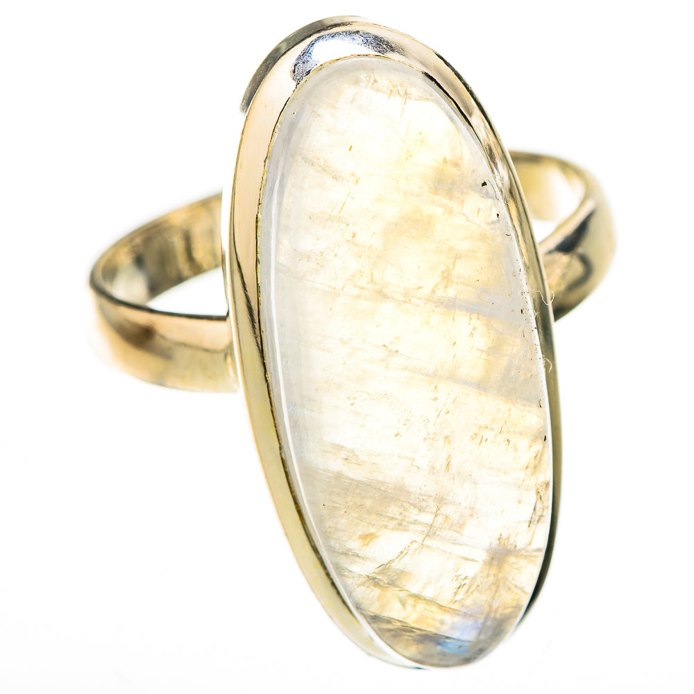 Rainbow Moonstone Rings handcrafted by Ana Silver Co - RING126622 - Photo 2