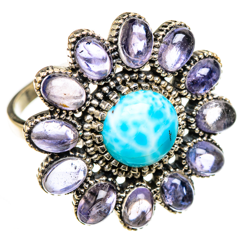 Larimar Rings handcrafted by Ana Silver Co - RING126624 - Photo 2
