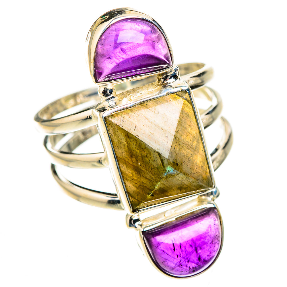 Labradorite Rings handcrafted by Ana Silver Co - RING126643 - Photo 2