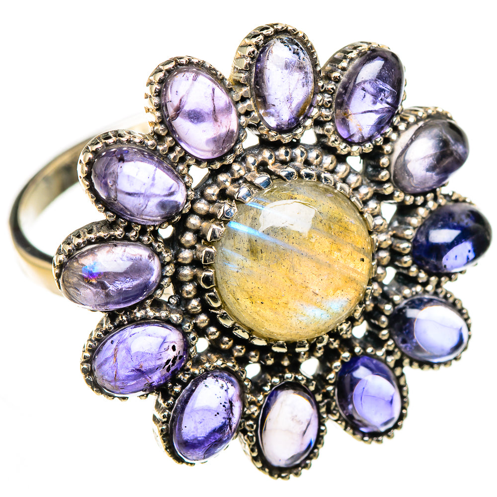 Labradorite Rings handcrafted by Ana Silver Co - RING126646 - Photo 2