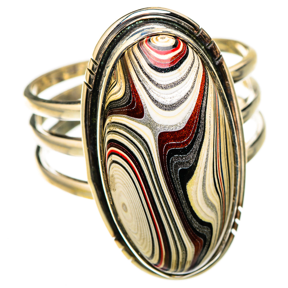 Fordite Rings handcrafted by Ana Silver Co - RING126675 - Photo 2
