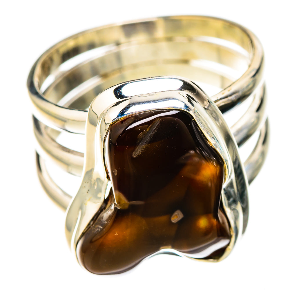Mexican Fire Agate Rings handcrafted by Ana Silver Co - RING126692 - Photo 2