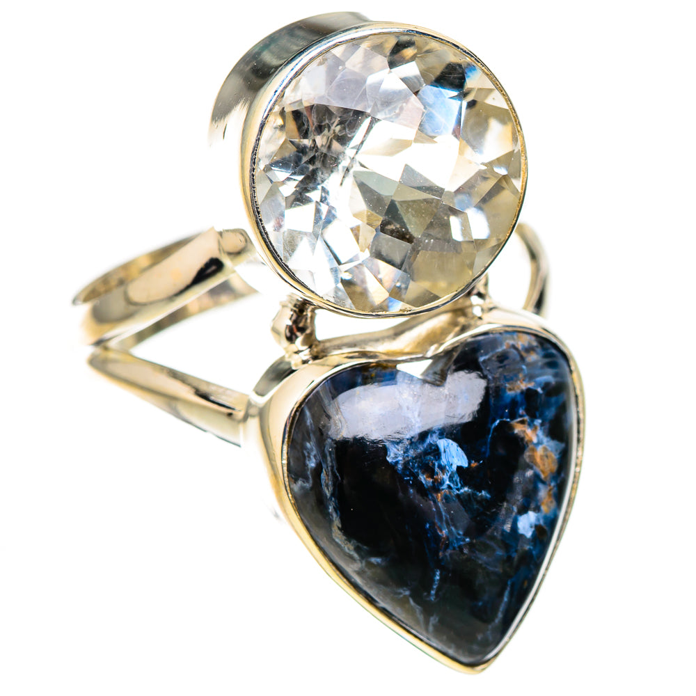 Pietersite, White Quartz Rings handcrafted by Ana Silver Co - RING126696 - Photo 2
