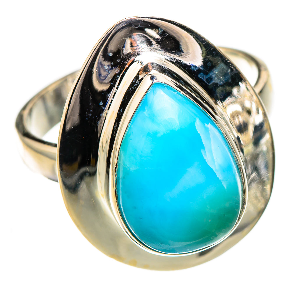 Larimar Rings handcrafted by Ana Silver Co - RING126707 - Photo 2