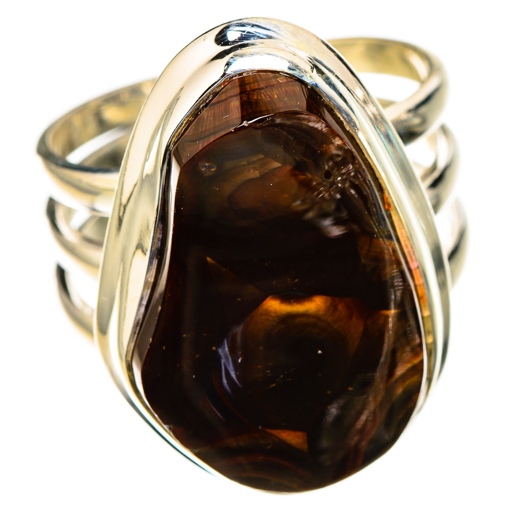 Mexican Fire Agate Rings handcrafted by Ana Silver Co - RING126730 - Photo 2