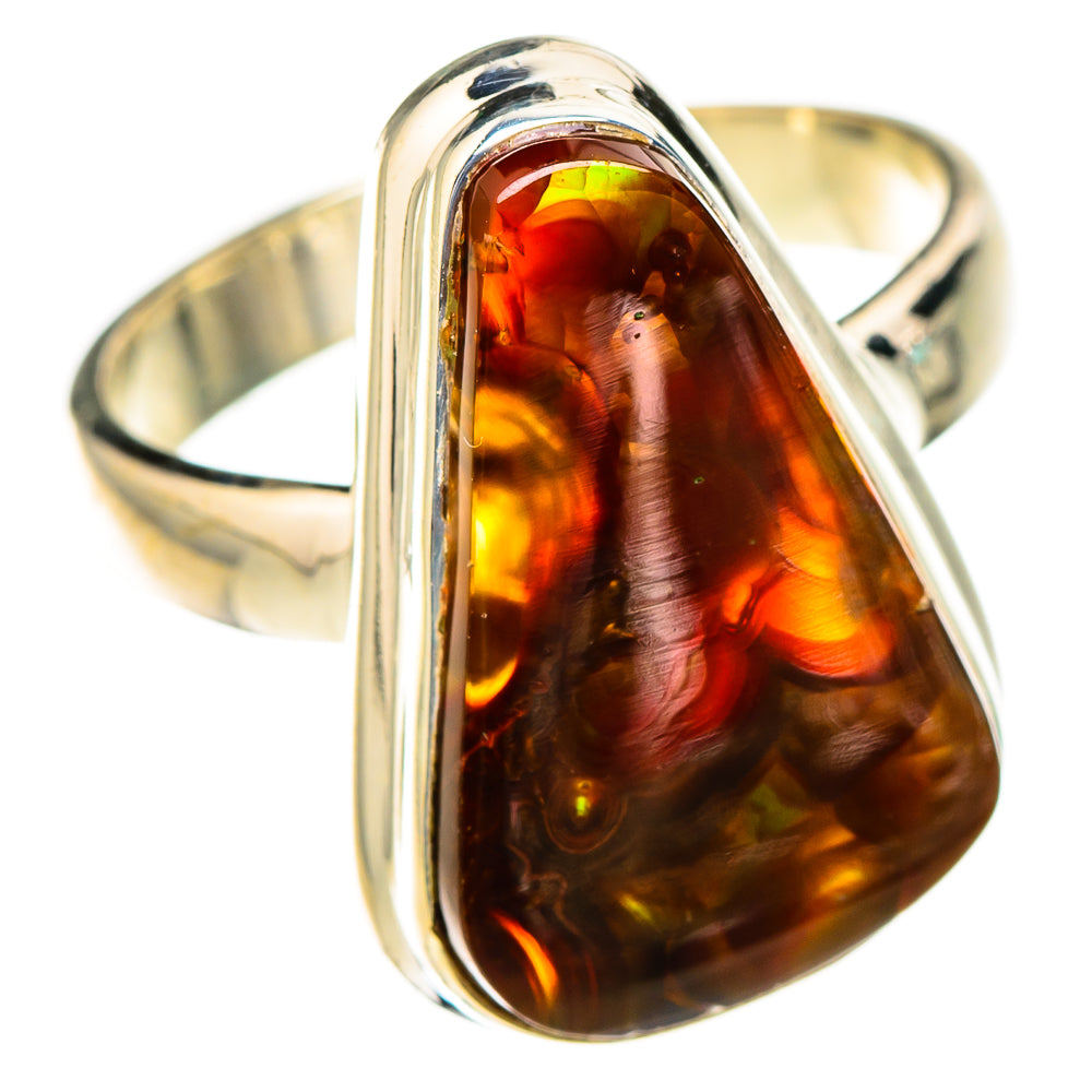Mexican Fire Agate Rings handcrafted by Ana Silver Co - RING126860 - Photo 2