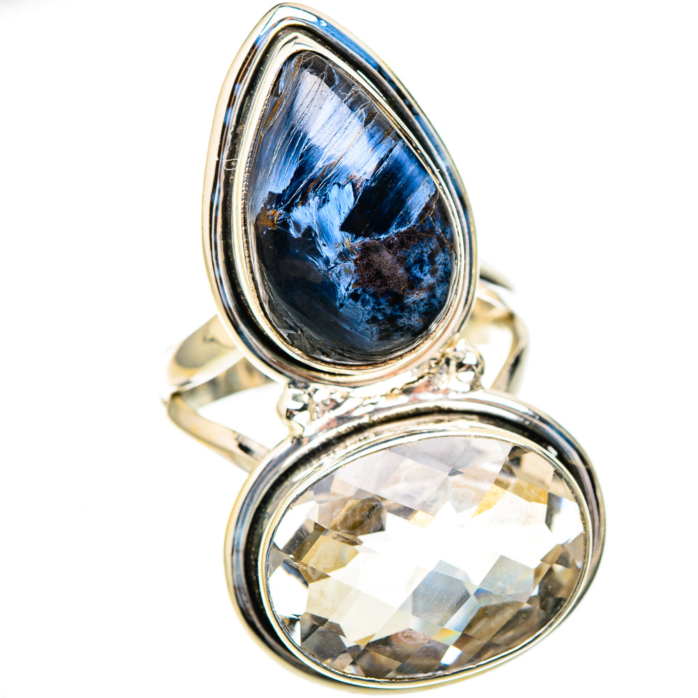 Pietersite, White Quartz Rings handcrafted by Ana Silver Co - RING126986 - Photo 2