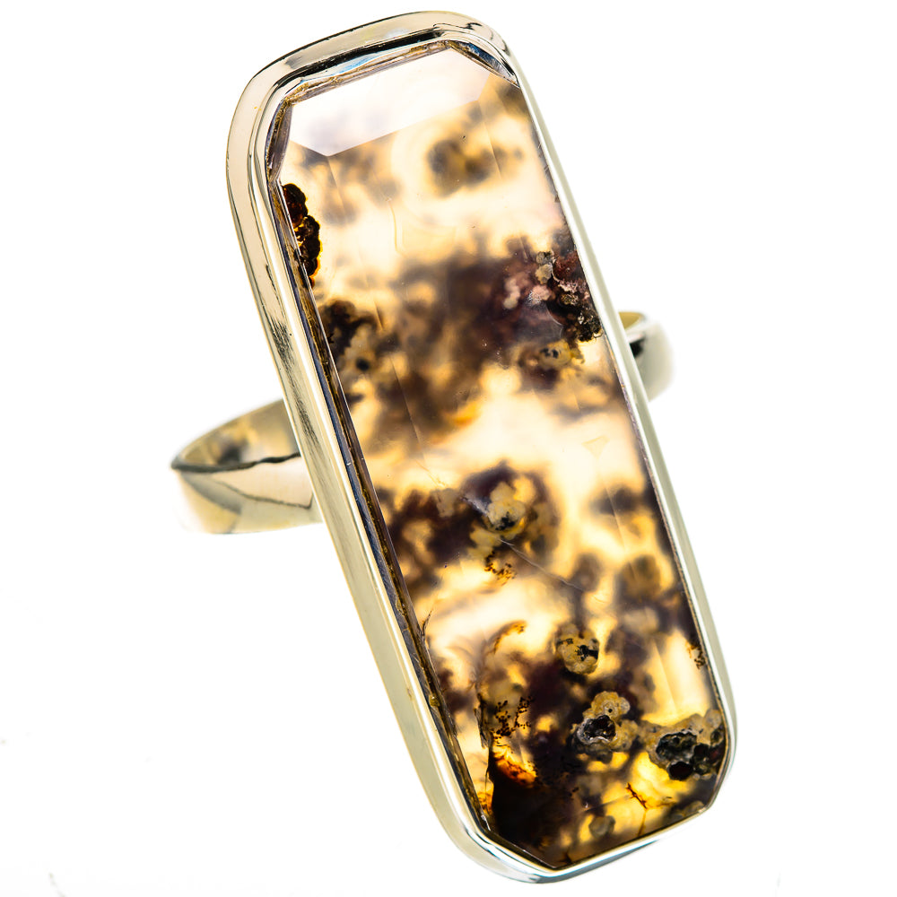 Indonesian Plume Agate Rings handcrafted by Ana Silver Co - RING127023 - Photo 2