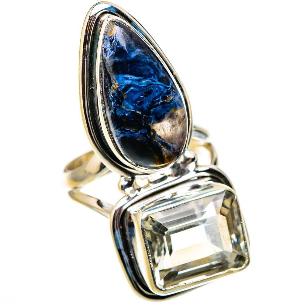 Pietersite, White Quartz Rings handcrafted by Ana Silver Co - RING127065 - Photo 2