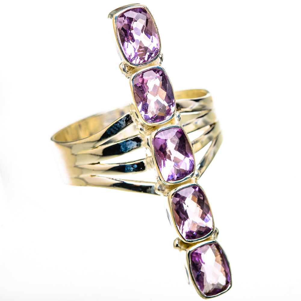 Pink Amethyst Rings handcrafted by Ana Silver Co - RING127110 - Photo 2