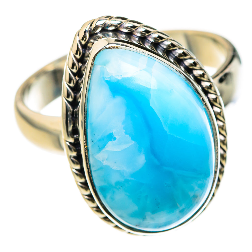 Larimar Rings handcrafted by Ana Silver Co - RING127412 - Photo 2