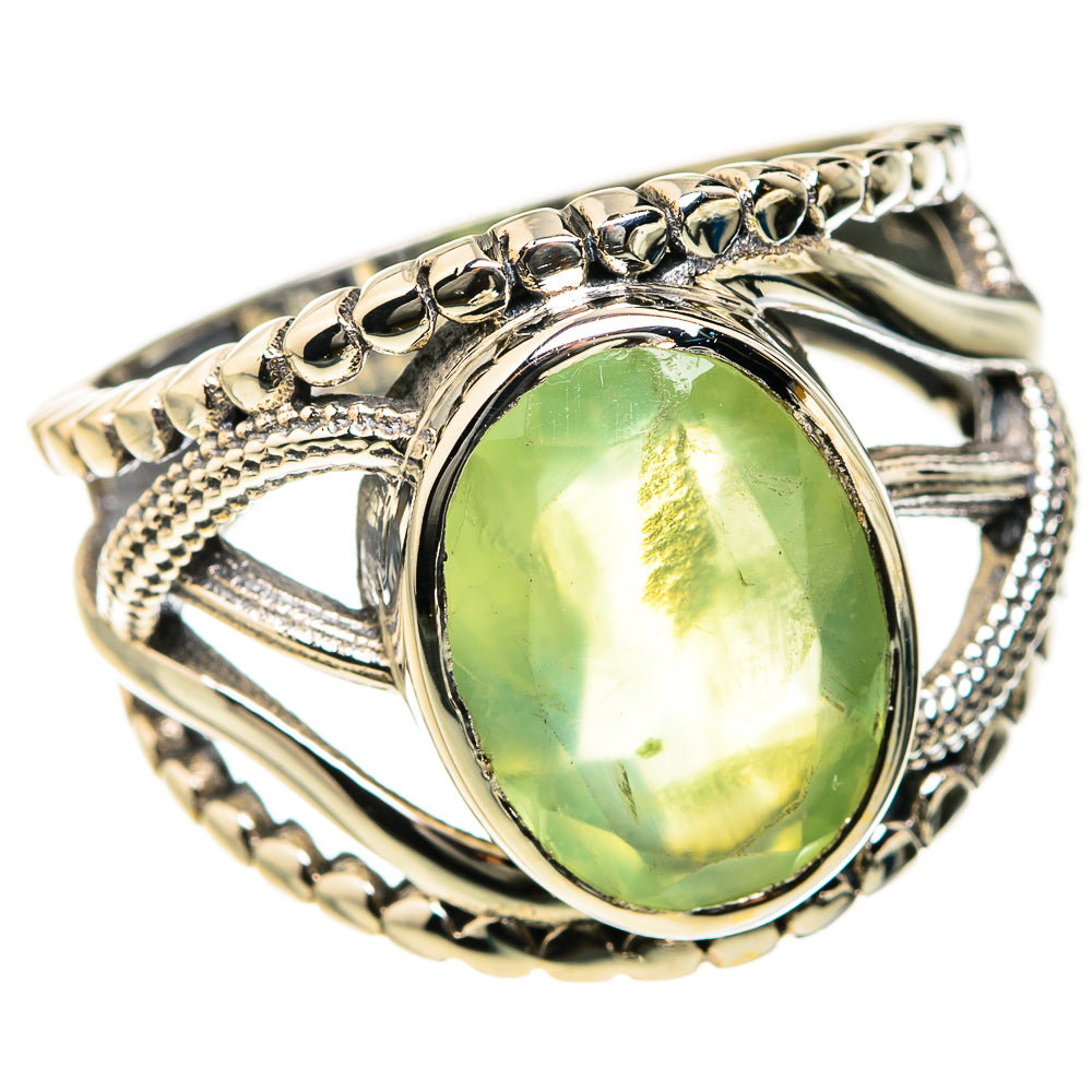 Prehnite Rings handcrafted by Ana Silver Co - RING127414 - Photo 2
