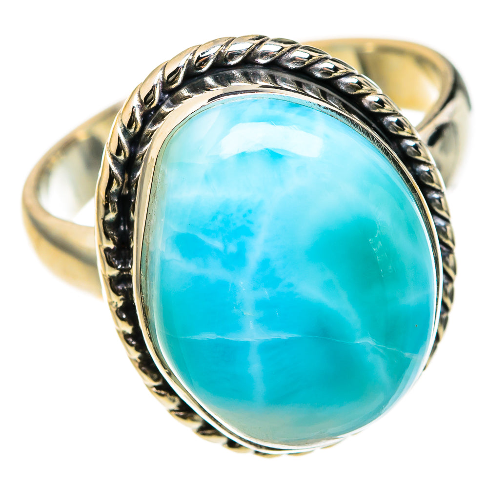 Larimar Rings handcrafted by Ana Silver Co - RING127426 - Photo 2