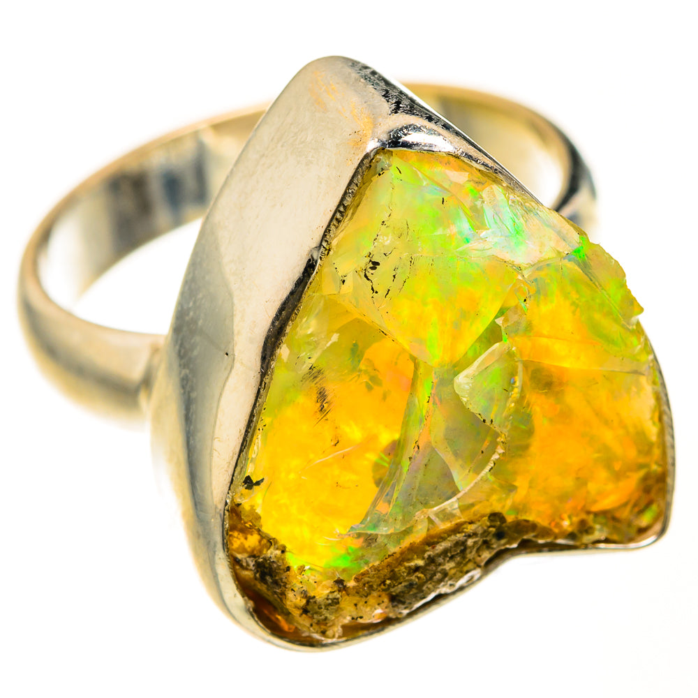 Ethiopian Opal Rings handcrafted by Ana Silver Co - RING127516 - Photo 2