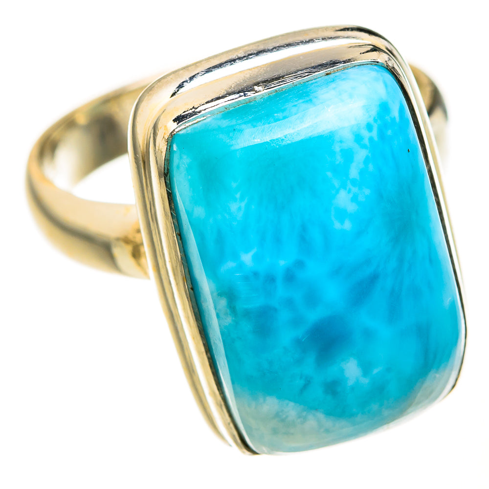 Larimar Rings handcrafted by Ana Silver Co - RING127522 - Photo 2