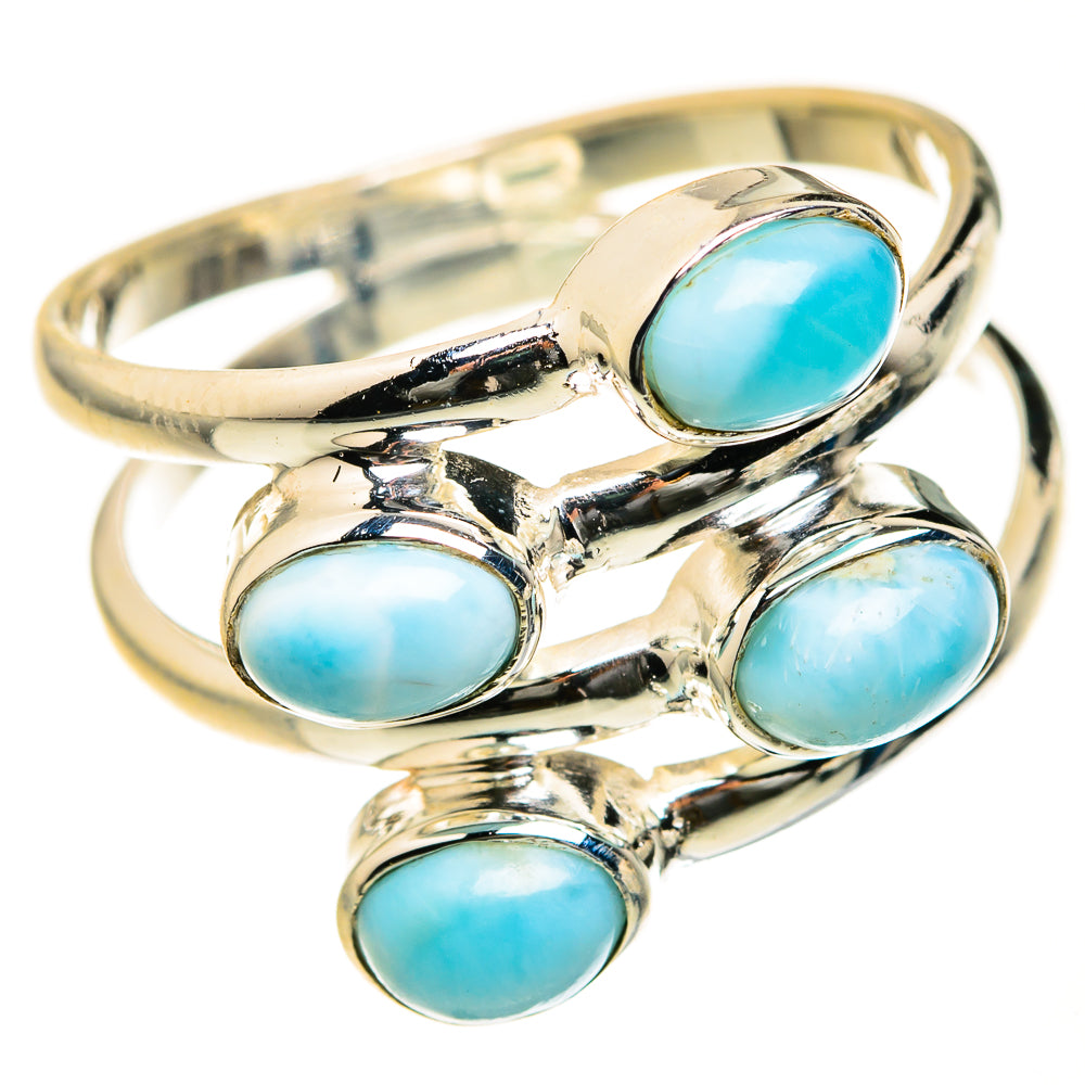 Larimar Rings handcrafted by Ana Silver Co - RING127547 - Photo 2