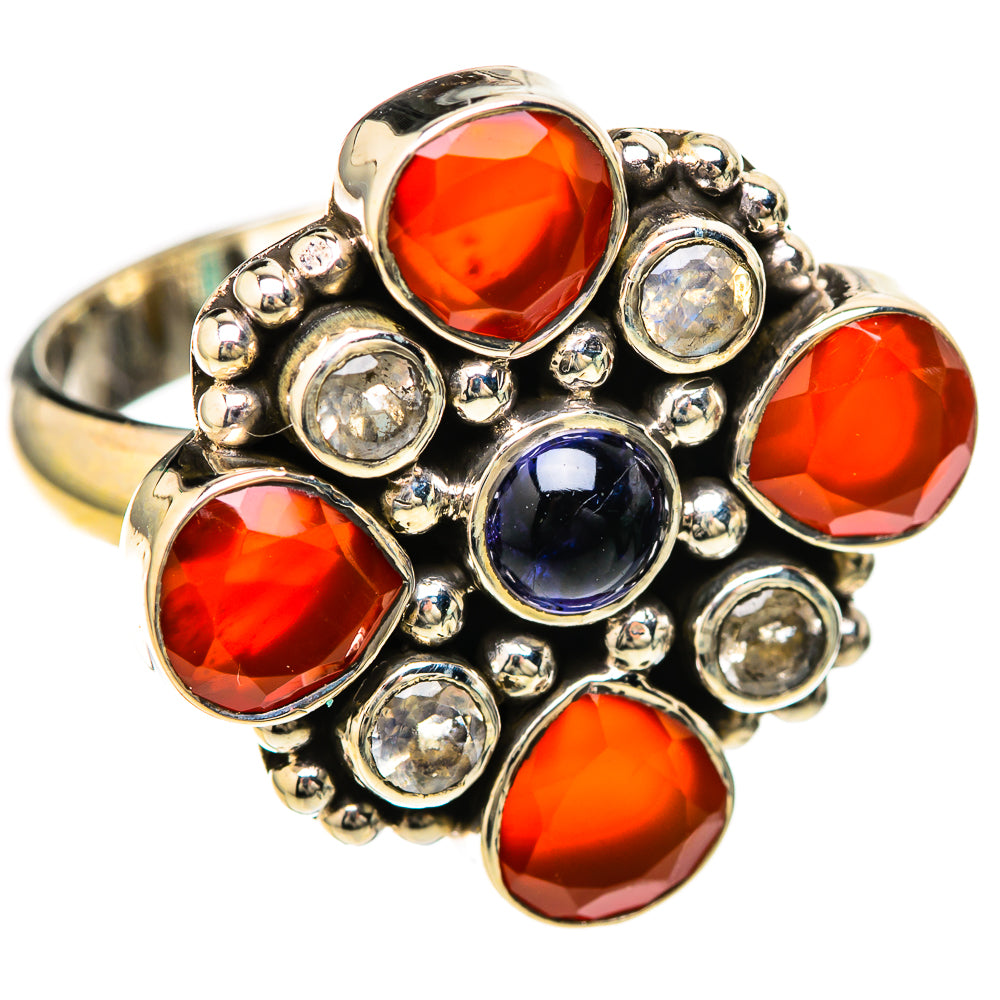 Red Onyx Rings handcrafted by Ana Silver Co - RING128433 - Photo 2