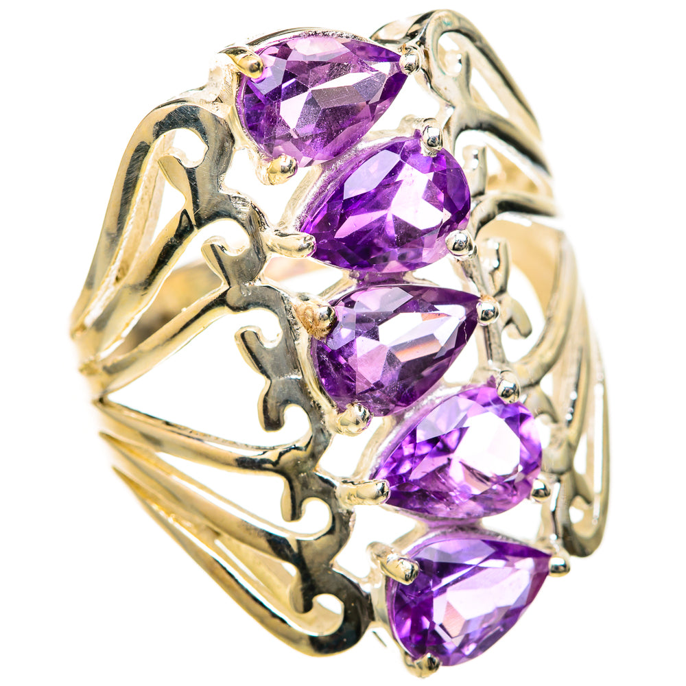 Amethyst Rings handcrafted by Ana Silver Co - RING128435 - Photo 2