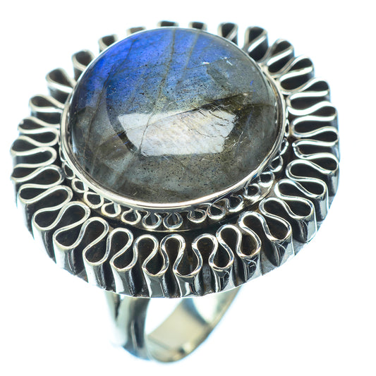 Labradorite Rings handcrafted by Ana Silver Co - RING14343