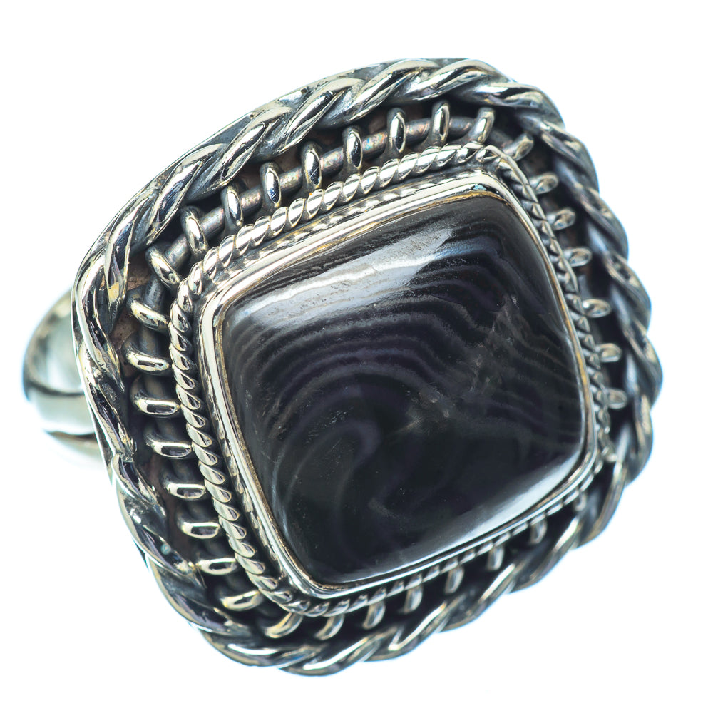 Psilomelane Rings handcrafted by Ana Silver Co - RING14771