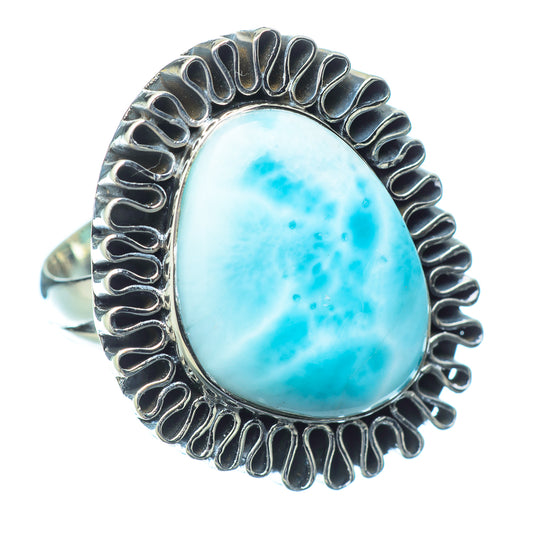 Larimar Rings handcrafted by Ana Silver Co - RING14790
