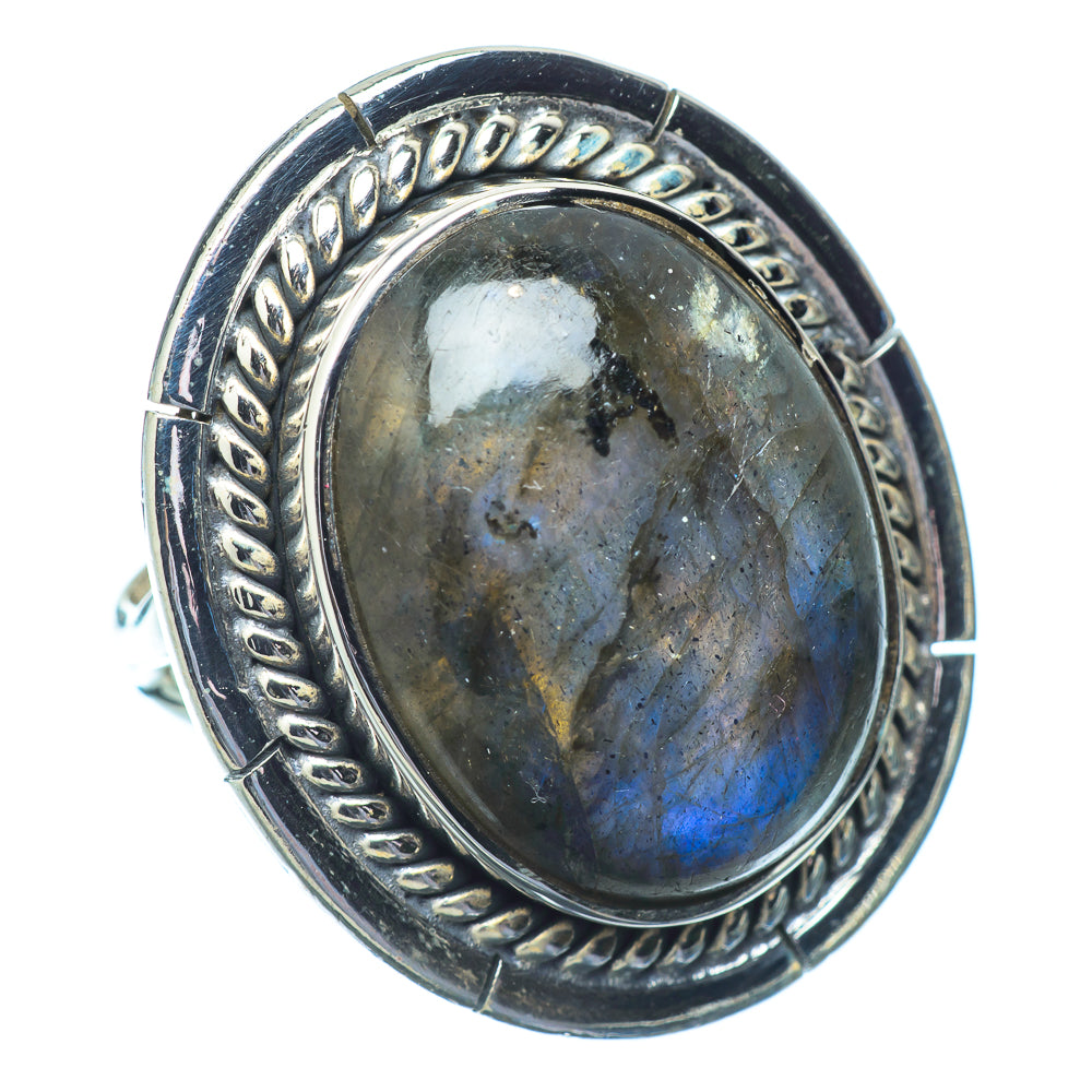 Labradorite Rings handcrafted by Ana Silver Co - RING14797