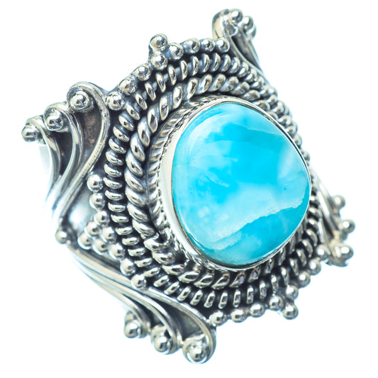 Larimar Rings handcrafted by Ana Silver Co - RING14818